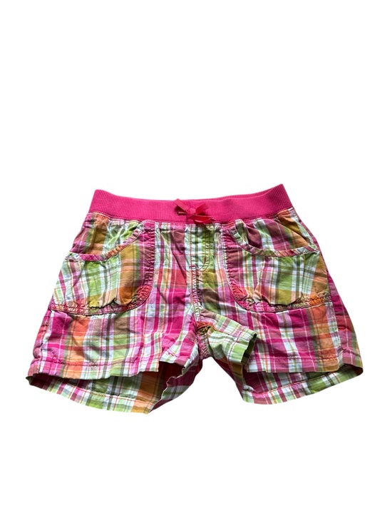 Crazy 8 Other - 🆕Crazy 8 Girls Plaid Drawstring Shorts in Pink, Green & Orange